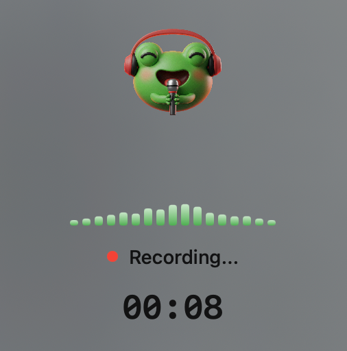 SapoWhisper Recording Mode